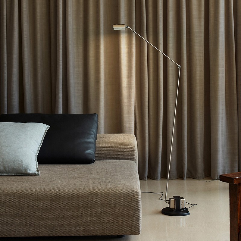 Lumina Style Floor Lamp, European and American Retro Swing Arm Dimmable Reading Lamp, Minimalist Design Wholesale