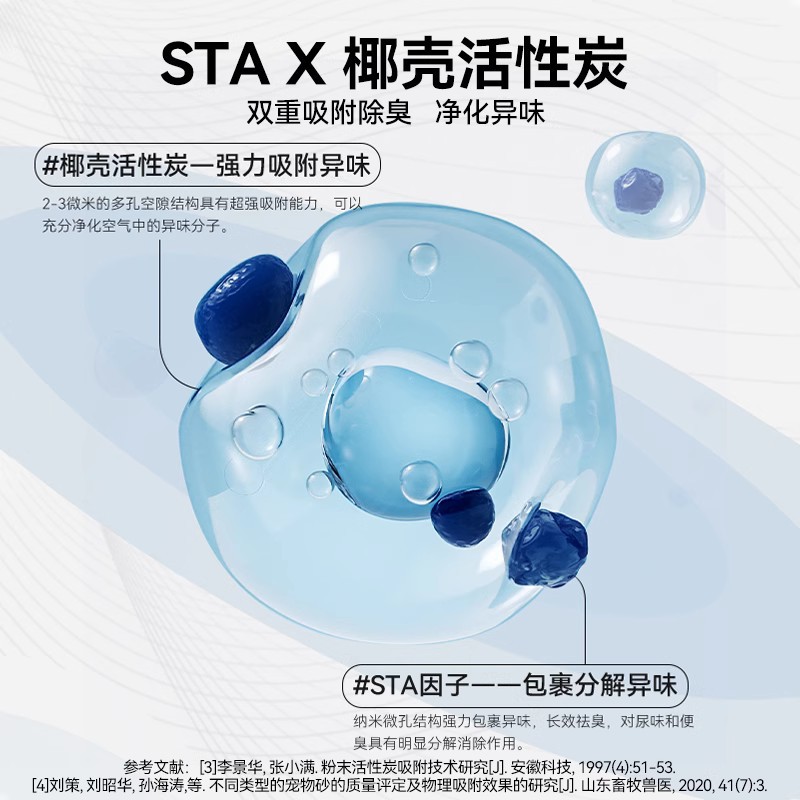 Molécula de carbono serie mixta perro arena perros medianos y pequeños mierda perro inodoro especial de carbón activado desodorante absorbente fácil de grupo