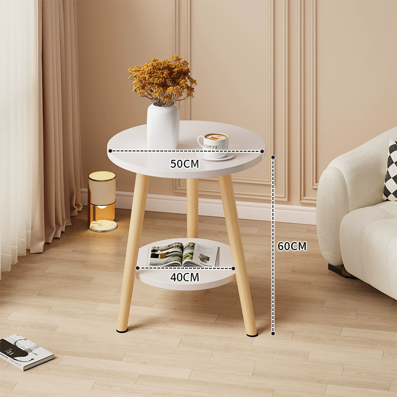Mesa redonda pequeña mesa de té simple sala de estar casera sofá lado varios dormitorios mesas de cabecera creativas mini simple mesa de balcón