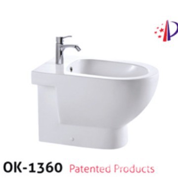 Bidé de Pie OK-1360 de Cerámica Manual para Baño