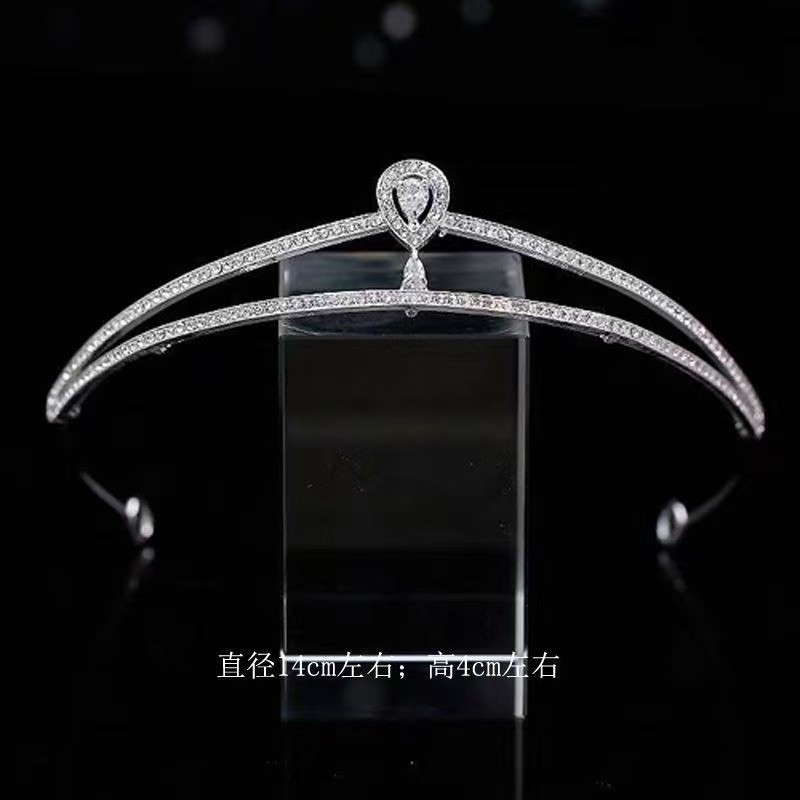 Moda princesa corona fiesta fiesta corona de cumpleaños novia principal vestido de novia corona accesorios para el cabello vestido de reina corona