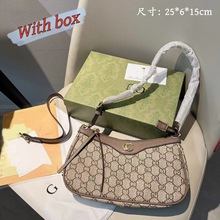 跨境热销酷奇麻将包双G高品质老花单肩包2025新款外贸包包女高端