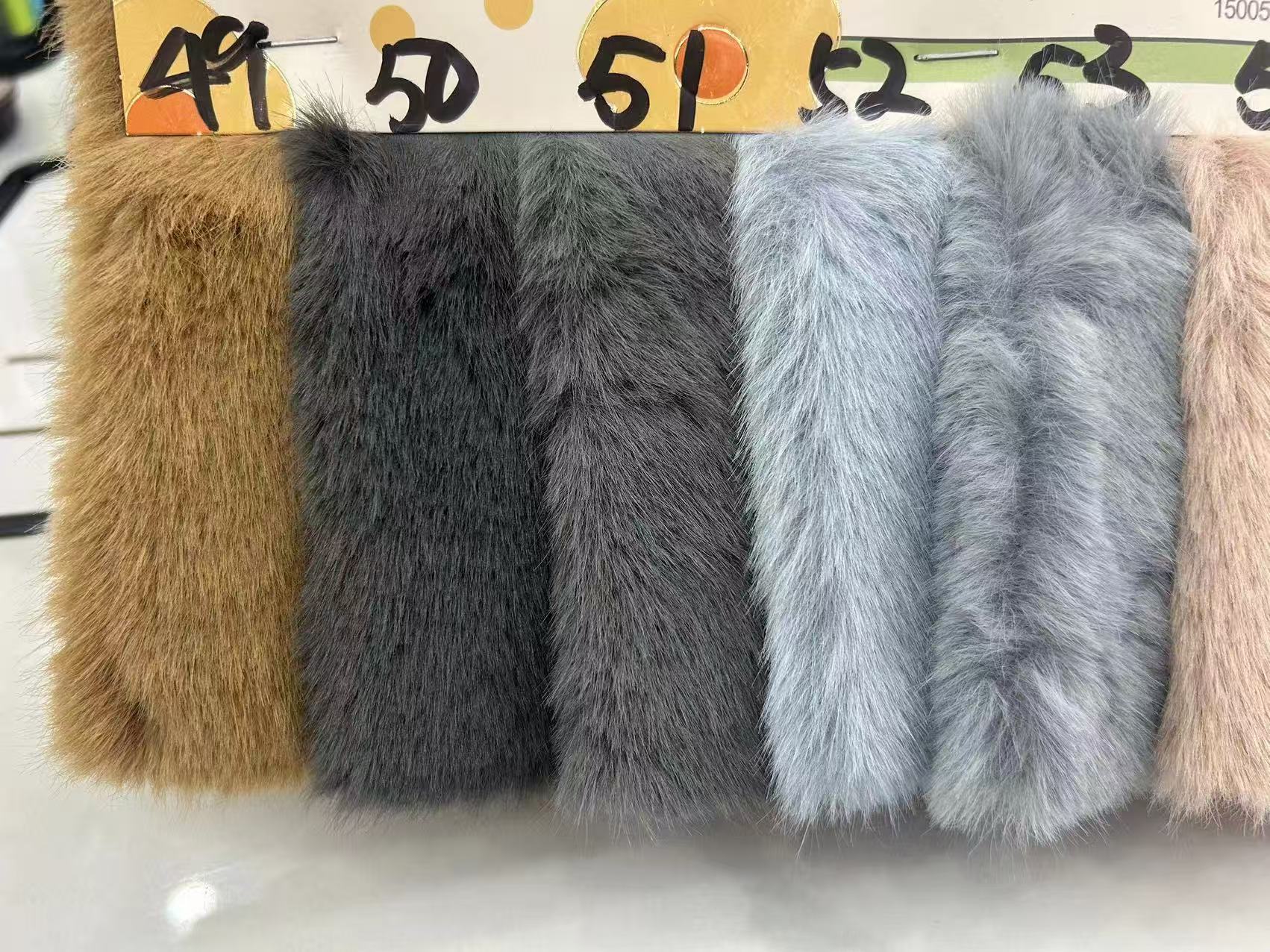 Terciopelo de visón encriptado de 800g, tela de terciopelo jade fox para zapatos, bufandas, alfombras, ropa, fabricante de telas de pelo alto y bajo