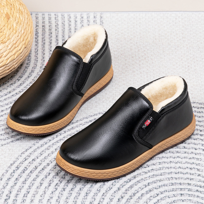 2025 Winter Sheep Wool Warm Waterproof Anti-Slip Middle-aged Dad…