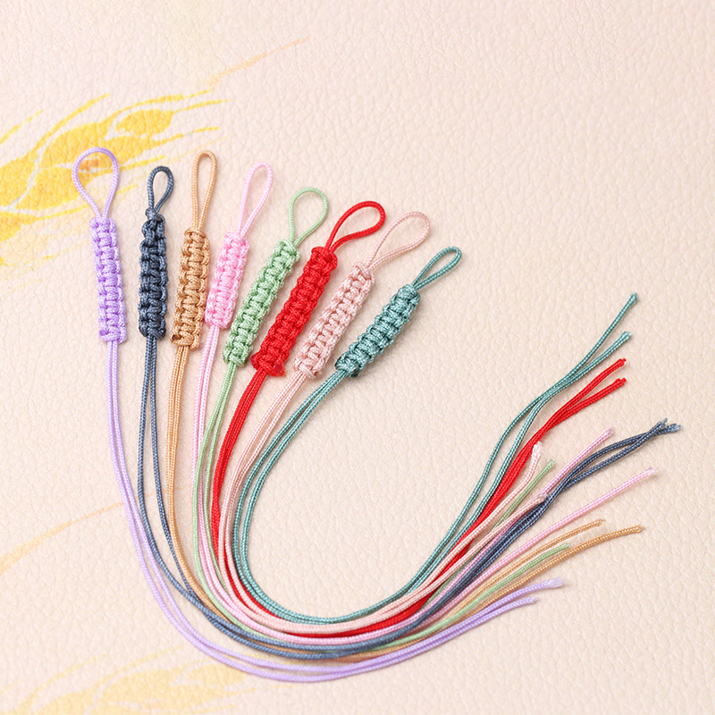 手工编织72号线编织平结拉环DIY挂绳手链配饰品单线拉圈 厂家批发