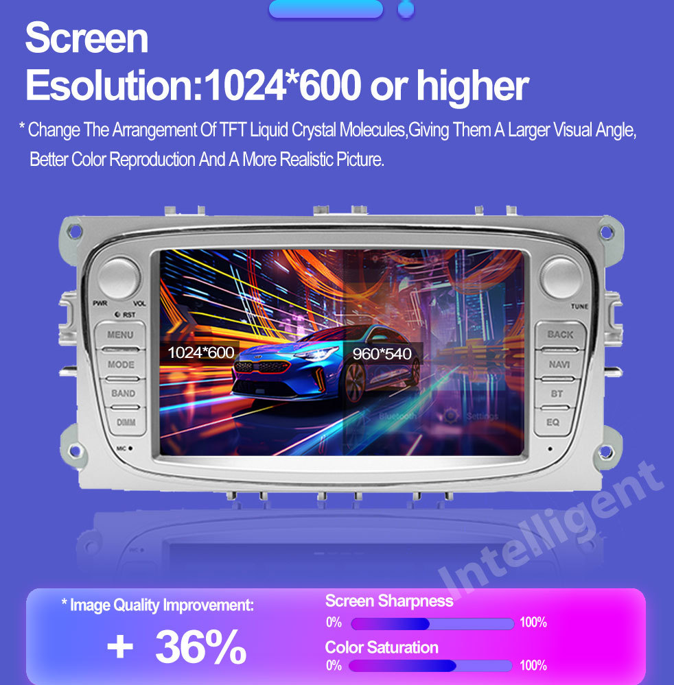 Suitable for Ford Focus 7-inch Android Smart GPS Car Navigation Bluetooth MP5 Player Carplay