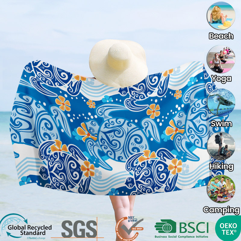 Xiyin temu venta caliente transfronteriza dólar estadounidense microfibra toalla de playa impresión digital personalizada toalla de baño