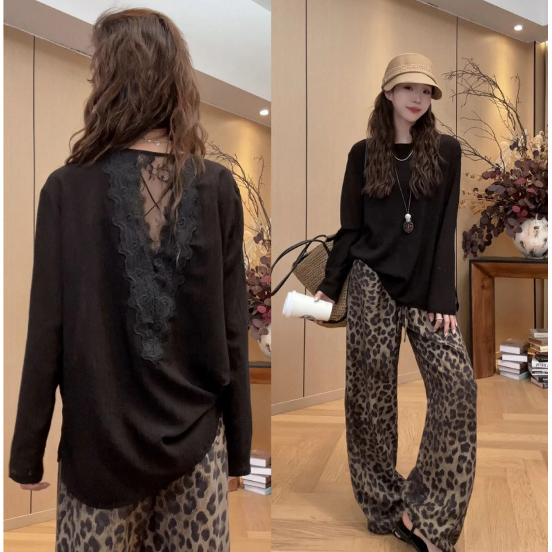 Yengil leys kichik ko'ylak tayyorlash leopard relaks oyoq kostumi