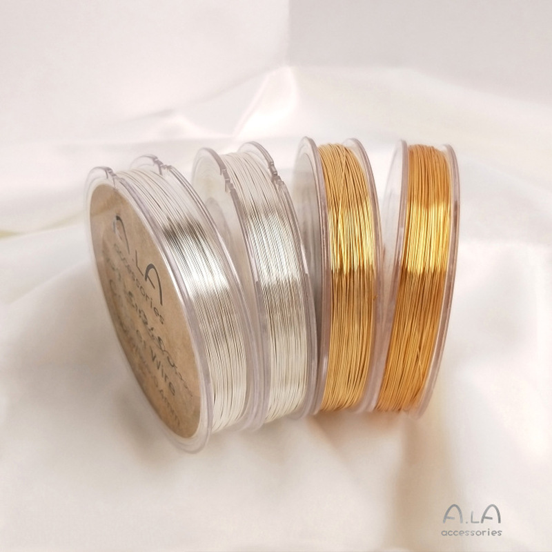 色保持銅線軟線金線 DIY 手作りジュエリーアクセサリー 14 K ゴールドラッピングワイヤー材料|undefined