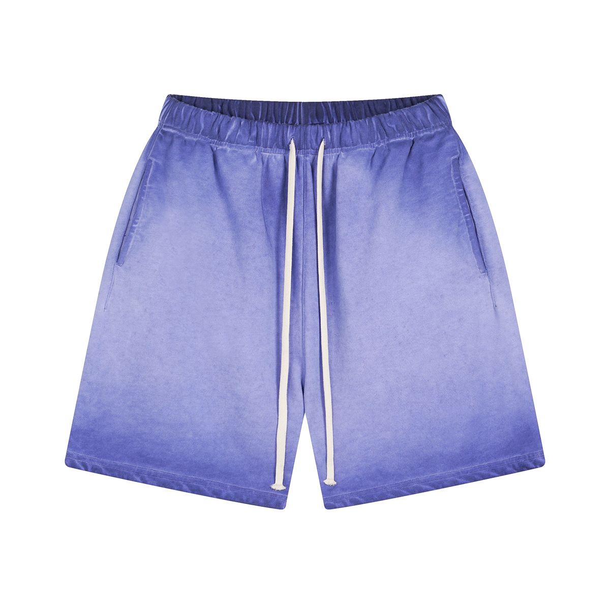 Pantalones cortos de verano para hombre, estilo vintage, delgados, con efecto desgastado, teñidos con cera, retro, de cinco puntos. image 12