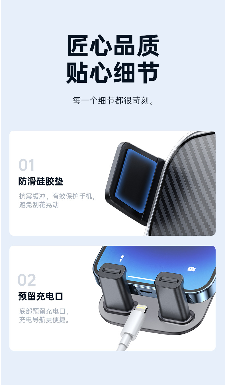 Amazon air conditioning air outlet mobile phone bracket car universal fixed bracket instrument panel mobile phone navigation bracket