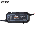 1.5A汽摩车电瓶充电器100V-240V铅酸电池智能充电维护电池充电器
