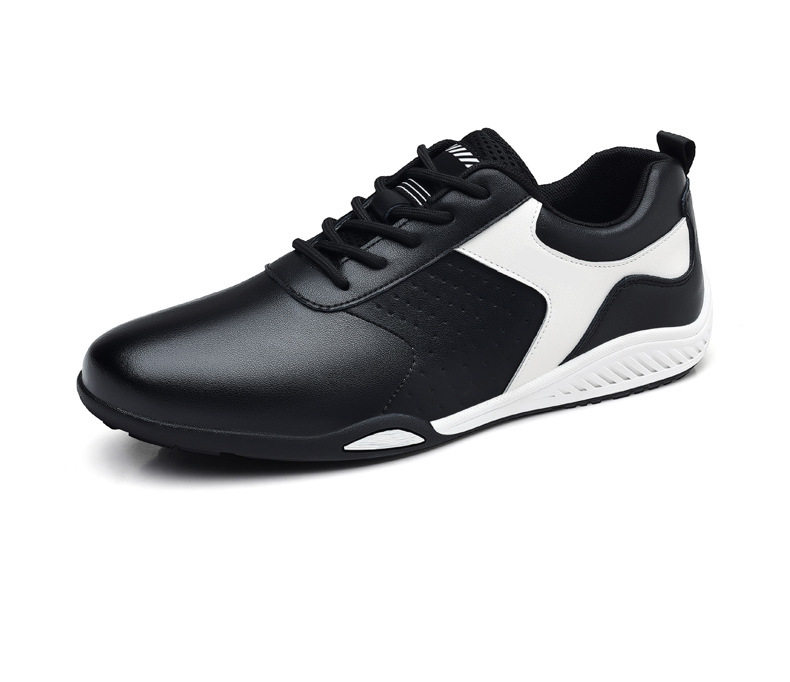 Giày sneaker nam da bò mặt mềm chống mài mòn, đế cao su gót thấp 1–3 cm, phối đồ dễ — PZ9872 màu trắng, PZ9872 màu đen chi tiết 21