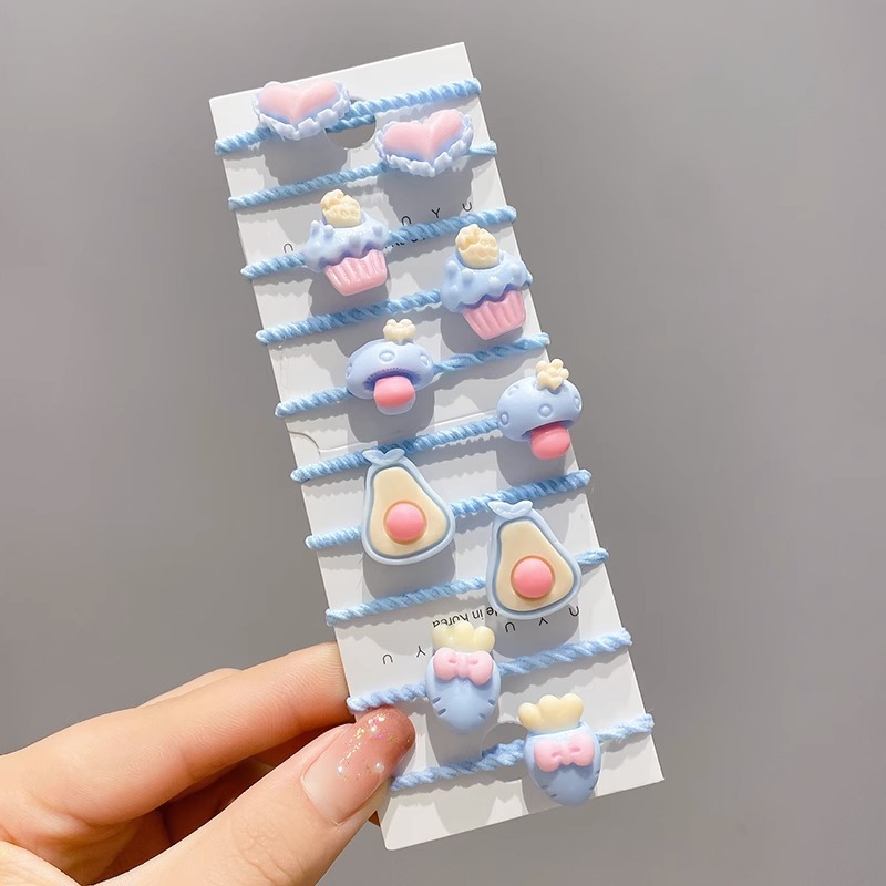 La cuerda del pelo del bebé de las muchachas de la banda de goma de los niños no lastima el pelo Los accesorios del pelo del pulgar del tamaño pequeño atan la banda de goma del pelo