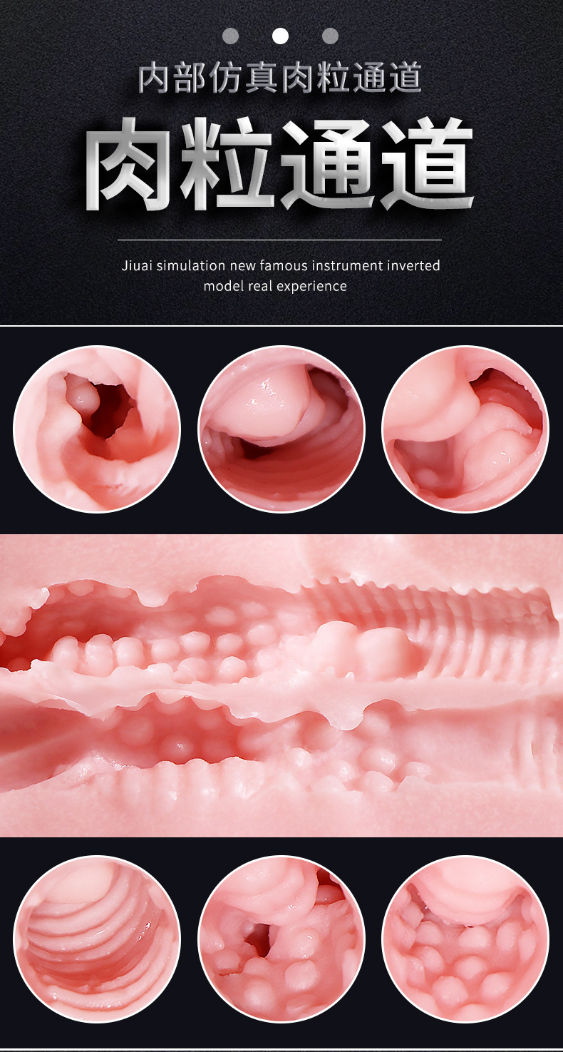 Solid Half-Body Male Masturbator in TPE with Manual Control and USB Warming Rod — detail image 8