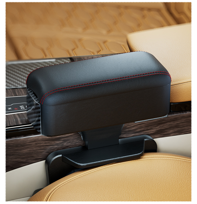 Car Armrest Box Elbow Support with Cup Holder