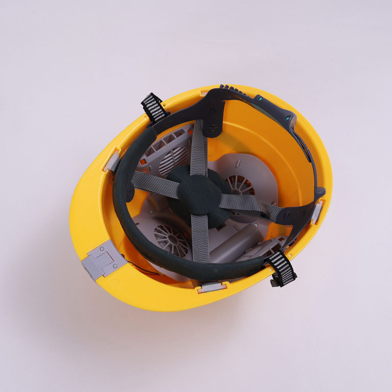 Safety Helmet for Construction Sites with Fan and Lighting, Built-In Four Fans, Headlight, Anti-Fall, Explosion-Proof, Four Colors