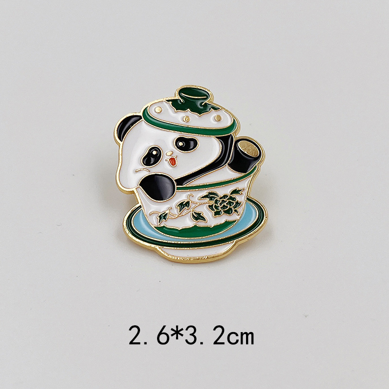 Panda gaiwan tea set