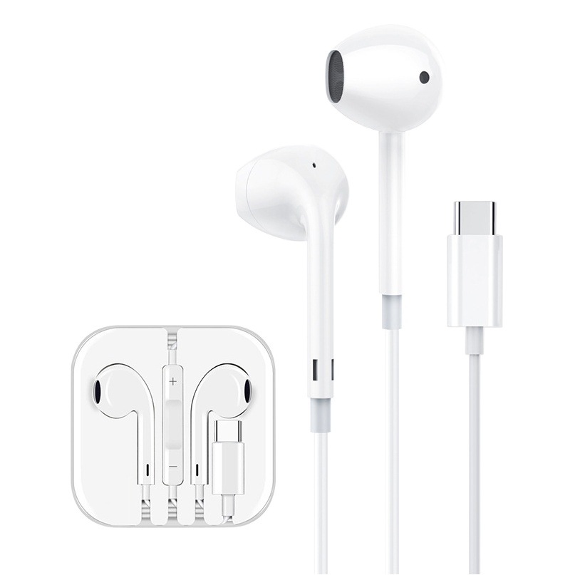 Type-C有線耳機適用iPhone16 pro Max 17 18數字耳塞式線控耳機 6