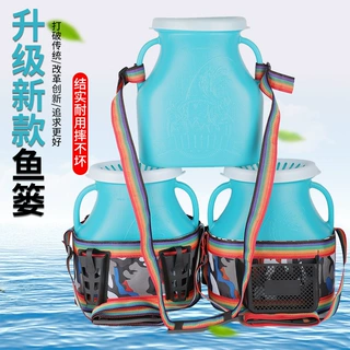 塑料鱼篓不漏水手提背篓钓鱼捕黄鳝捉泥鳅装鱼筐兜户外鱼篓鱼桶