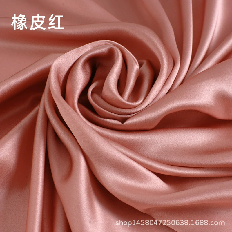 Silk fabric 100% mulberry satin, 114 cm width, 16 momme, plant‑dyed, wholesale multi‑color