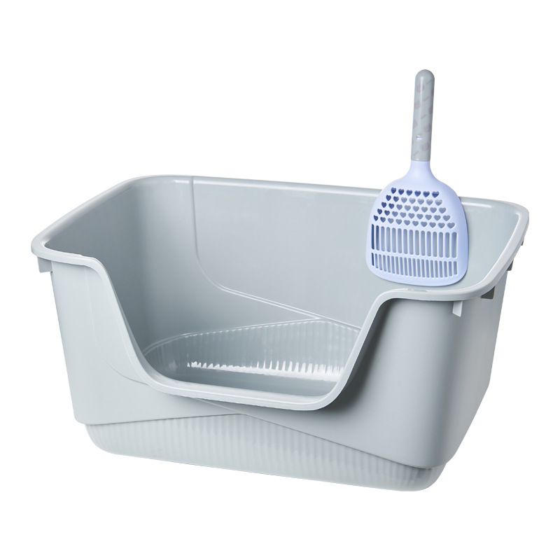 La caja de arena para gatos, la caja de arena para gatos Big Mac abierta, la caja de arena para gatos semicerrada, la caja de arena extra grande para gatos