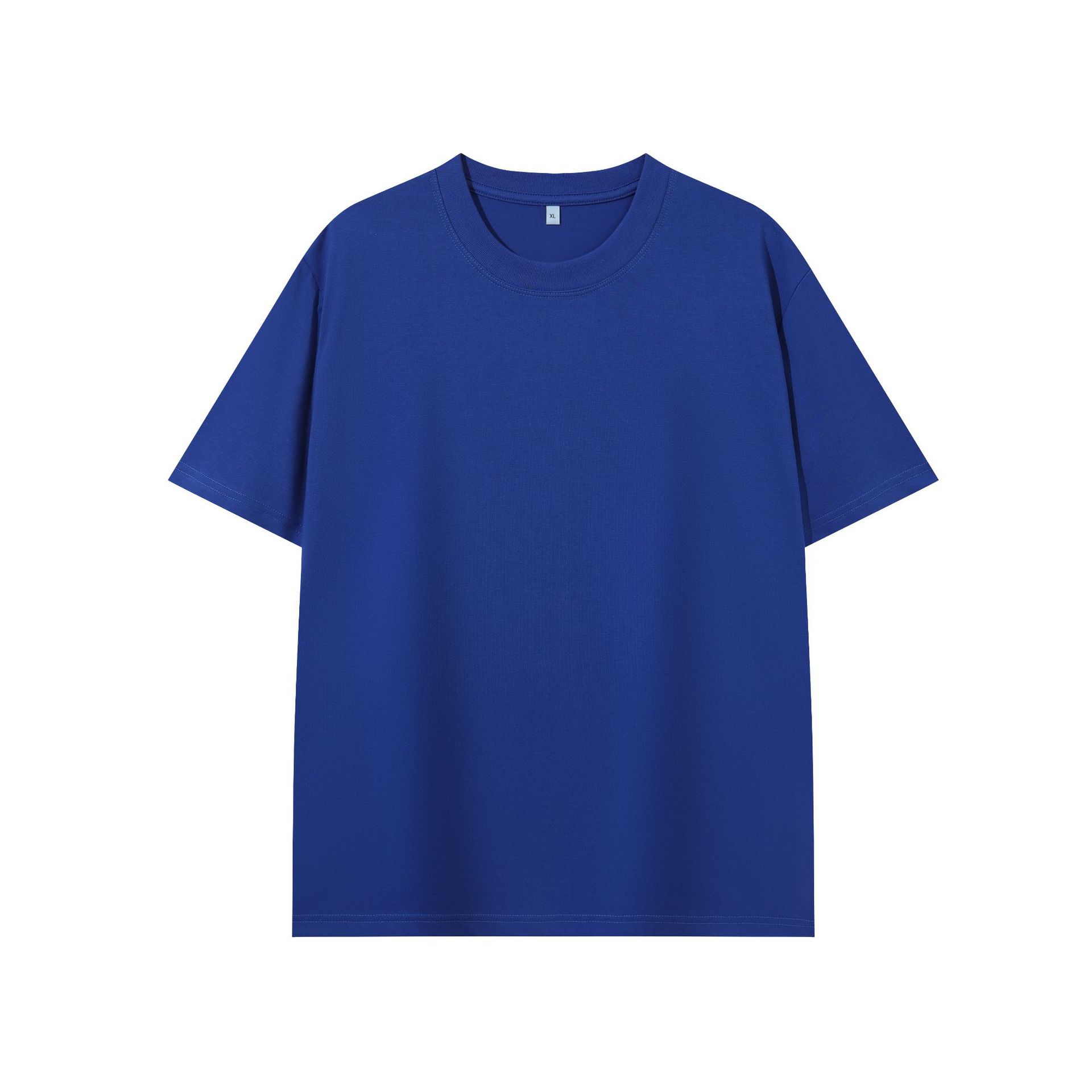 230g heavyweight sorona cool-feel short-sleeve men’s crewneck loose-fit solid-color base layer trendy brand plain t-shirt wholesale