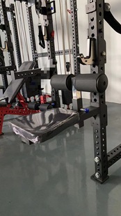 Rep Squat Rack Accessories High Pull-Down Leg Barrier with Seat Cushion Jack Type Accessories Back Training Adaptation 26 Aperture Rack