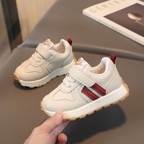 2024 Spring New Children's Shoes Children's Sports Shoes Boys' Baby Shoes White Shoes Girls' Casual Running Shoes