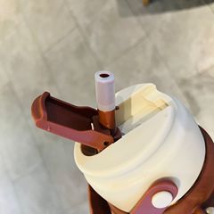 Fule high-looking flower tea cup large capacity student anti-slip portable portable anti-scalding cup Internet celebrity creative anti-leakage cup