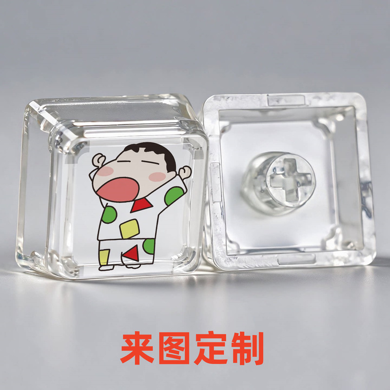Crayon Shin-chan custom translucent keycap, single ESC keycap, mechanical keyboard replacement keycap, MDA keycap