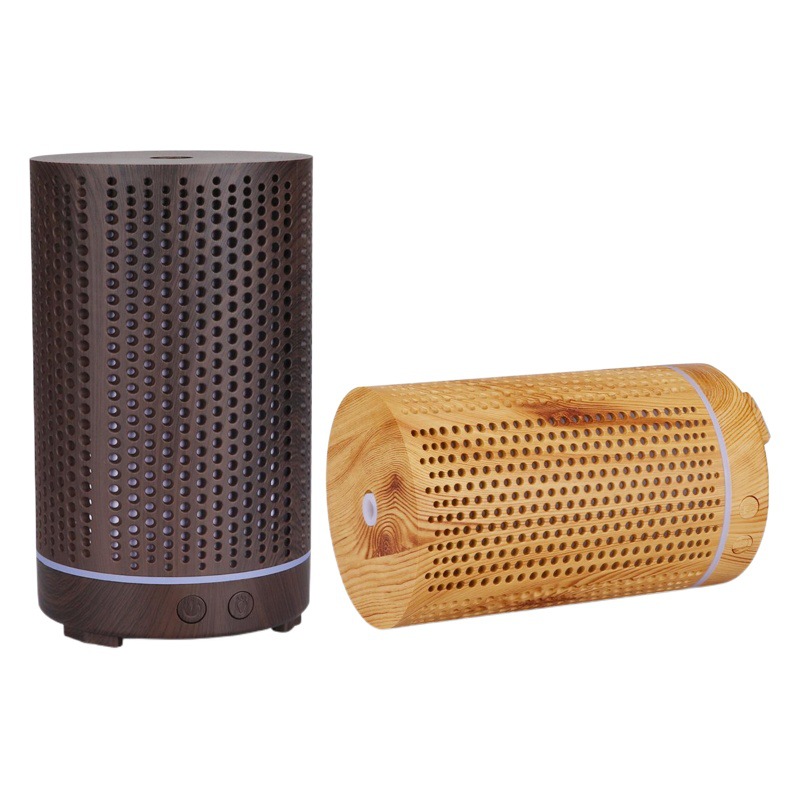 Comercio exterior hueco máquina de aromaterapia atomizador ultrasónico hogar colorido noche luz escritorio aceite esencial aromaterapia humidificador al por mayor