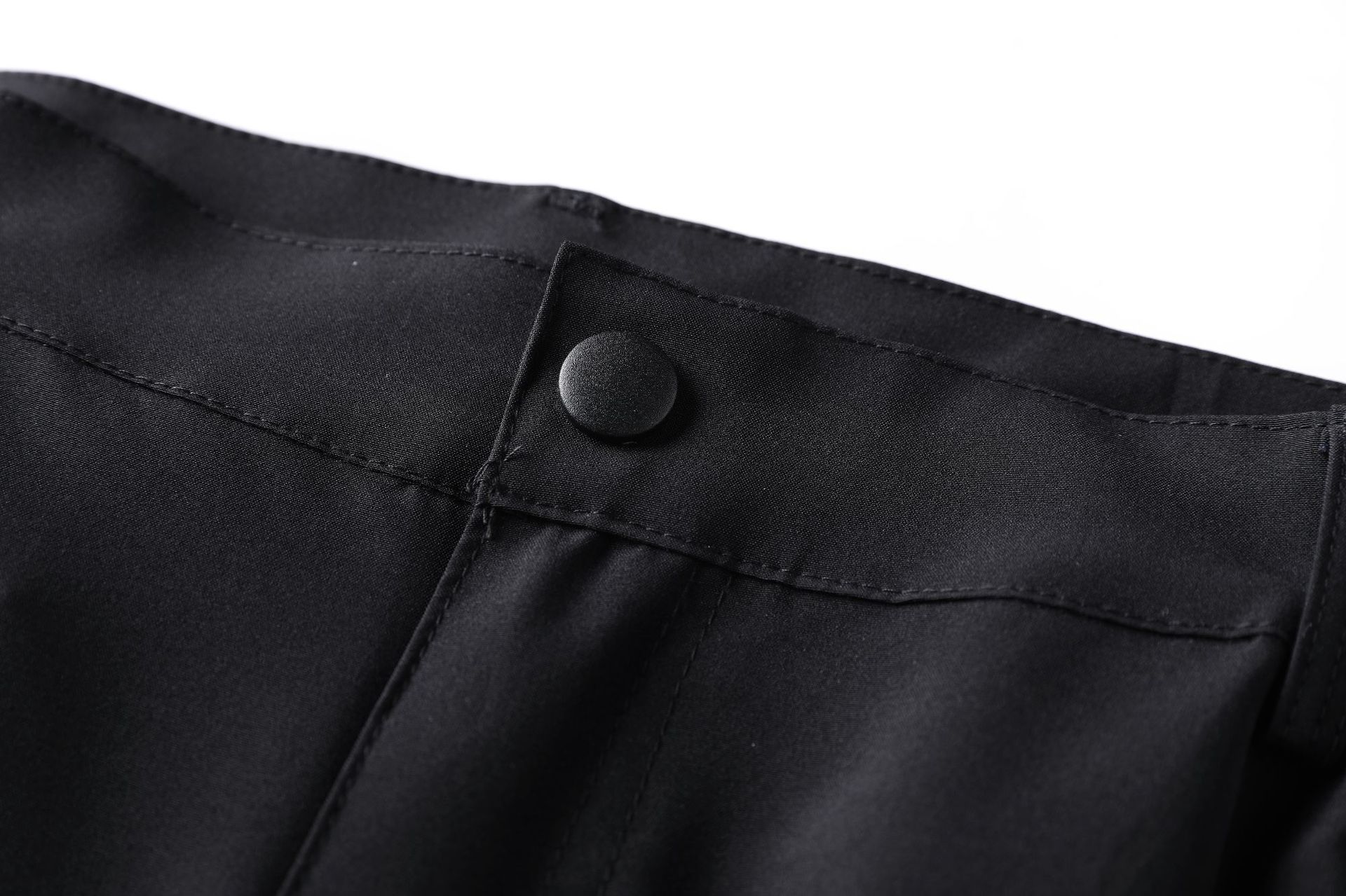 ​​Leichte Cargo-Wanderhose für Herren, Sommer-Outdoor-Arbeitshose mit schnelltrocknendem, winddichtem Stoff, gerader Schnitt für Reisen und Camping, Schwarz/Grau​​_voghion.com