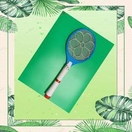 振发厂家充电式灭蚊拍家用手柄带灯电蚊电苍蝇拍强效二合一电蚊拍