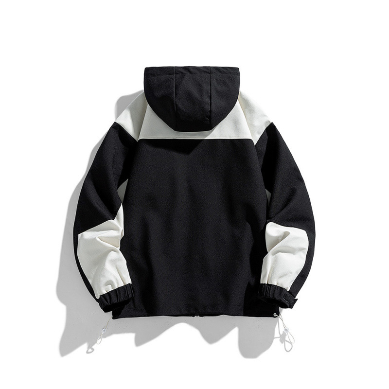 ¡Tres en uno al aire libre! Diseño de costura de color en contraste Otoño Hombres y mujeres Comercio exterior Chaqueta con capucha de montaña Chaqueta