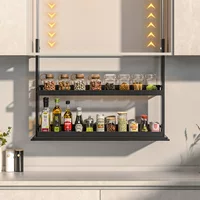 Вертикальный кухонный электрошкаф с поднимающейся корзиной, голосовое и сенсорное управление, выдвижная полка