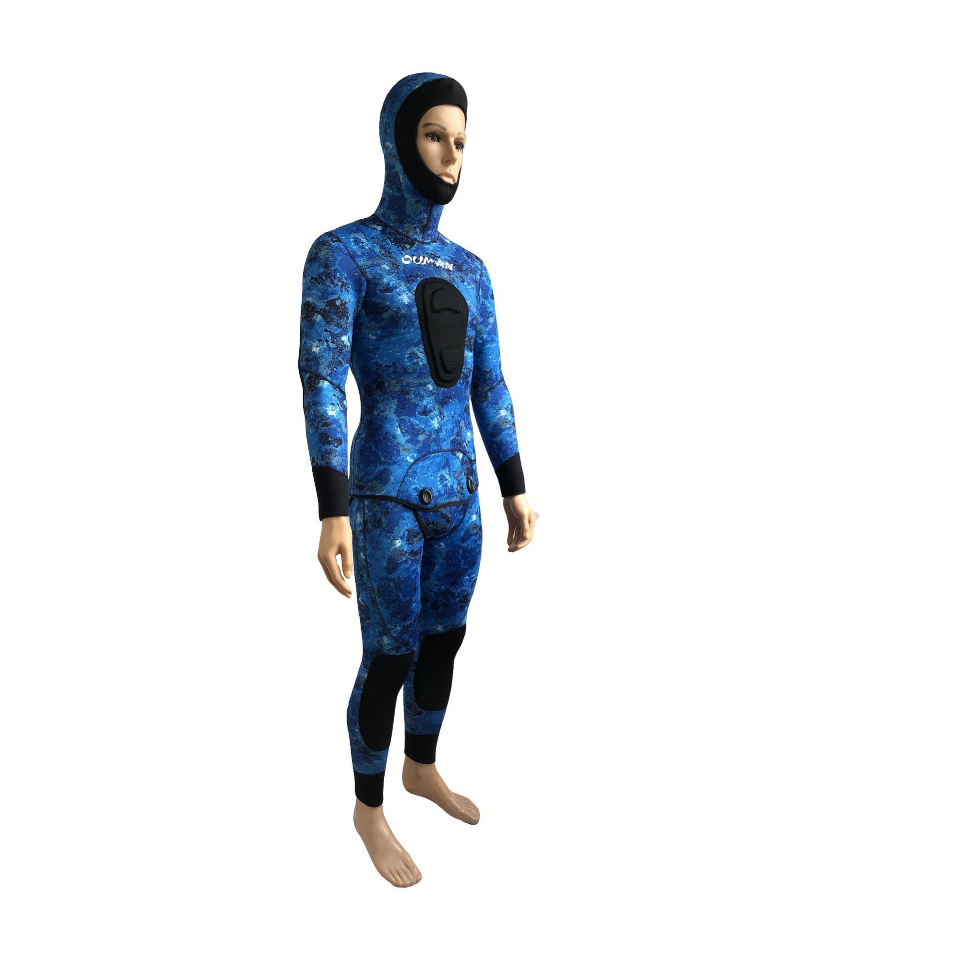 Camouflage split set, keep warm hoody, 5mm