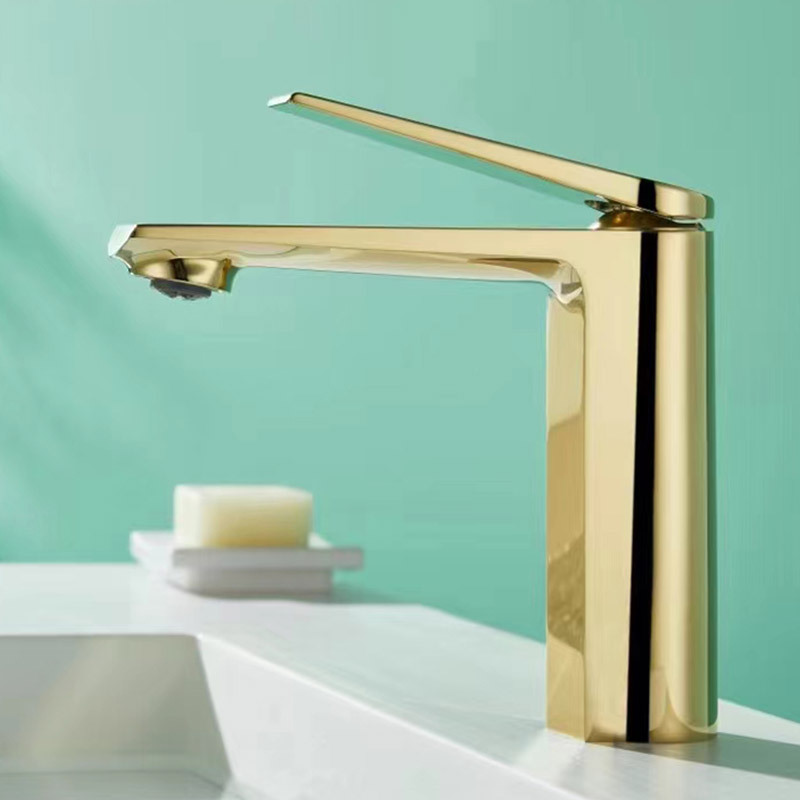 Pressurized Bathroom Faucet Hot and Cold Washbasin Splash-Proof Bathroom Zirconium Gold Basin Basin Rose Gold Water-Saving Faucet