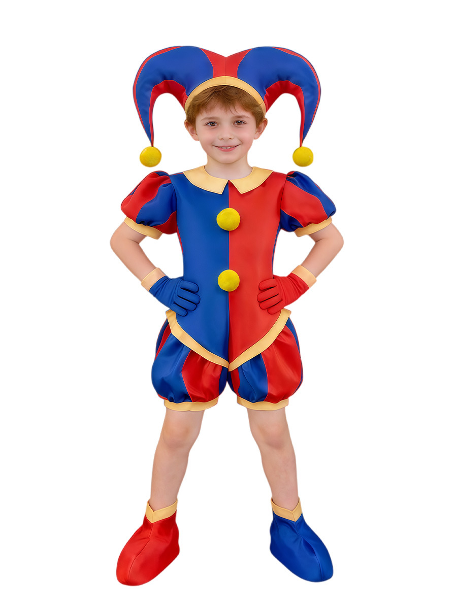 Disfraz de Halloween transfronterizo Pamney Magic Digital Circus, mono ajustado para cosplay, disfraz para actuación en el Día del Niño.