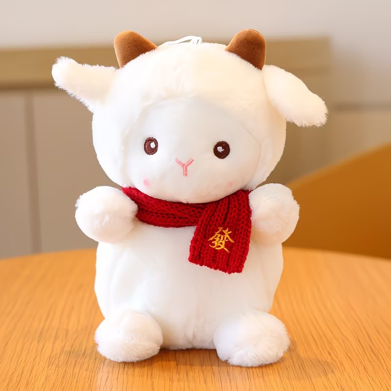 Muñeca de cambio de ropa de oveja de Polk almohada regalo de cumpleaños actividad de seguridad arrojando muñeca de agarración emoción acompañante muñeca de cordero