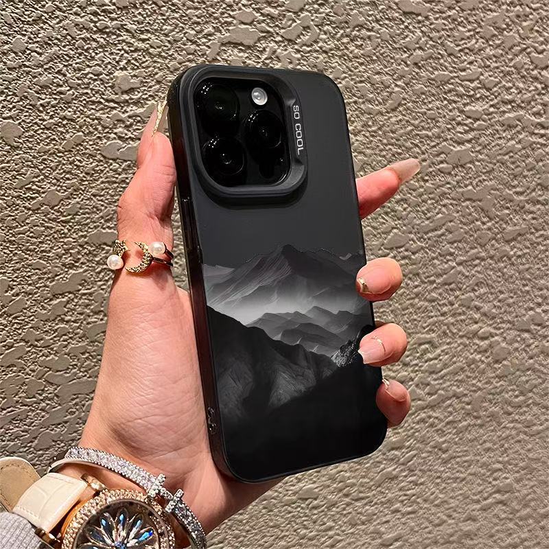 灰色山脉适用苹果17Promax手机壳iPhone16元气壳日韩15/14跨境13/|undefined