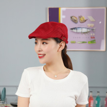 贝雷帽男夏季韩版鸭舌帽女户外简约百搭休闲前进帽 画家帽批发