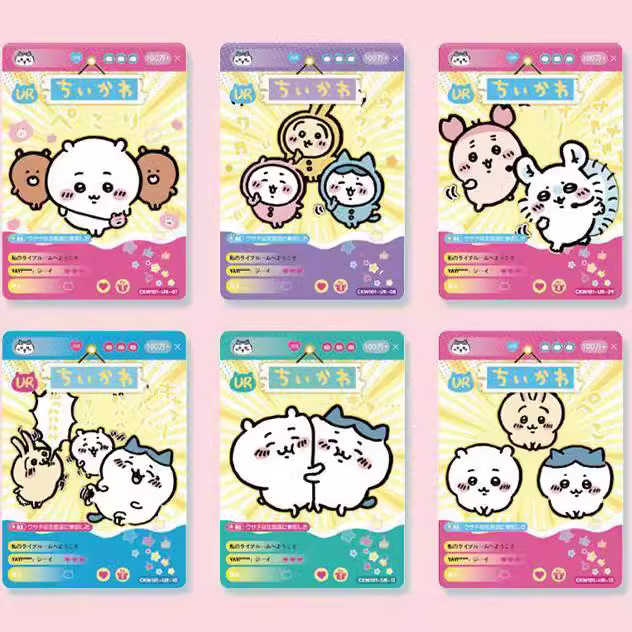 Tarjetas de colección de tarjetas Jiikawa tarjeta flash completa 1 yuan paquete de 3 balas de una caja completa de tarjetas de coleccionista Usaki Dolor oso infestación de tarjetas periféricas