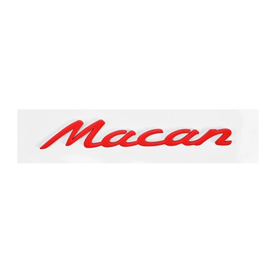 Car logo — Porsche Taycan logo - red-macan