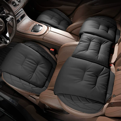 H9 Xiaolong max/H5 Summer Four – Seat cushion, seat cover - s-model-anti-fouling-leather-noble-black-three-piece-set-for-front-and-rear-rows