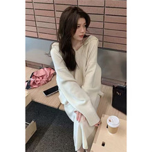 欧洲站秋冬女装2025轻奢慵懒高级感女人味时尚套装针织裙子两件套