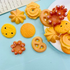 食游シリーズシミュレーションクッキーポテトチップス樹脂部品diyヘアピン携帯ケースアクセサリー部品
