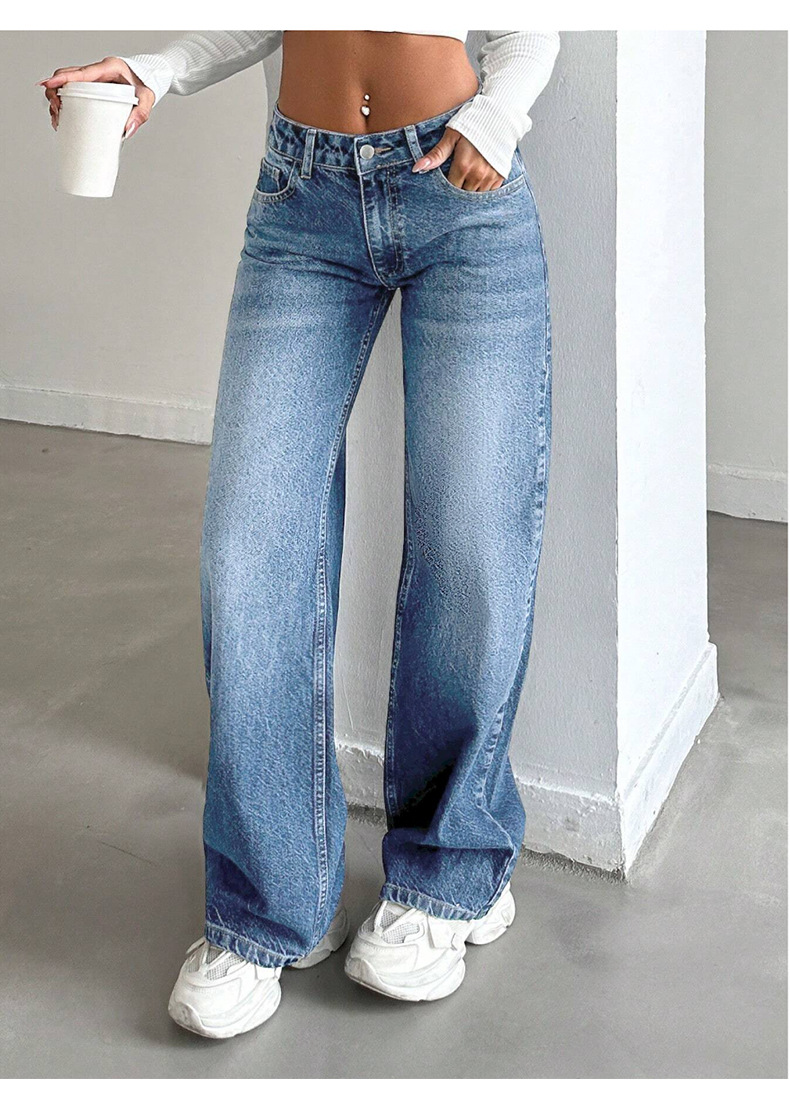 Low-Rise Relaxed Fit Stretch Jeans – Vintage Washed & Ultra-Comfy (S-XL, 2 Colors)_mkmklike.com