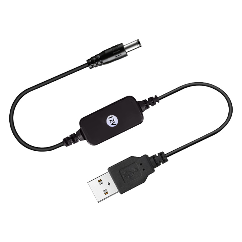 Cable de refuerzo USB 5V a 12V cable de datos 9V activación de carga rápida fuente de alimentación portátil luz gato router DC image 5