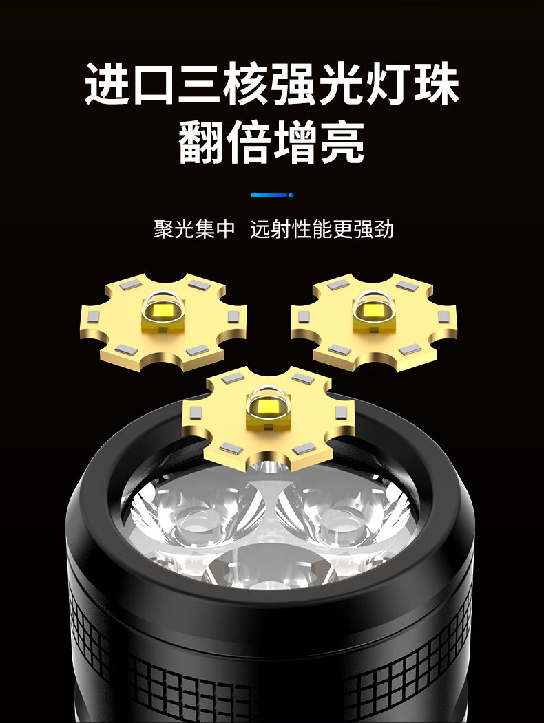 SFL2507 flashlight with laser, long-range, suitable for mountain climbing and outdoor use, multifunctional, rechargeable, long-lasting, durable, 18350 strong light